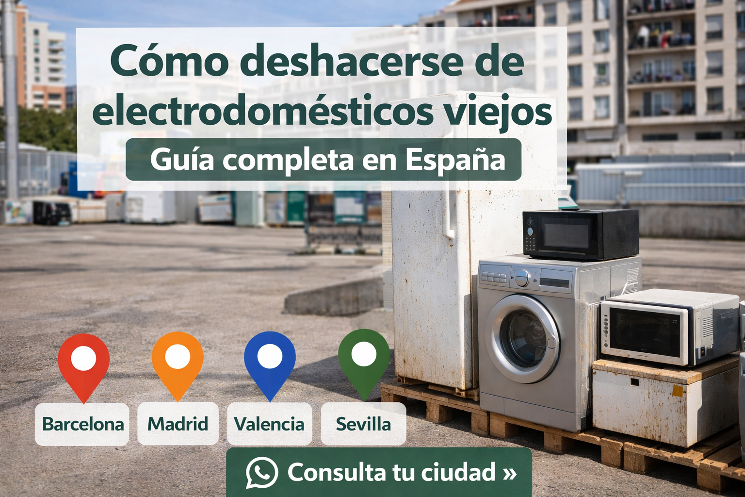 RETIRADA DE ELECTRODOMÉSTICOS Cómo deshacerse de electrodomésticos viejos en España (guía completa)