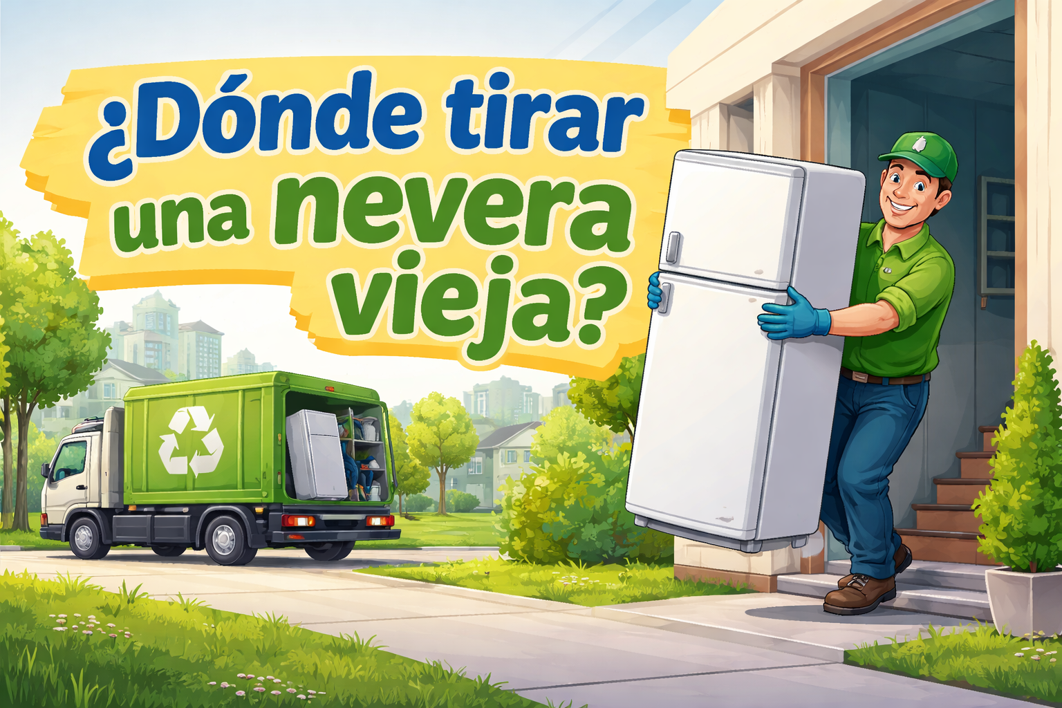 ¿Dónde tirar una nevera vieja en 2026? Recogida GRATIS y a domicilio